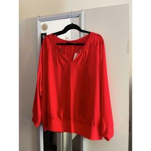 RedOrange flowy shirt